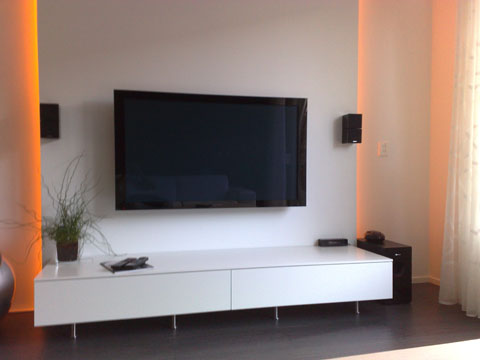 Onwijs Advies: voorzetwand TV met ledverlichting XL-87